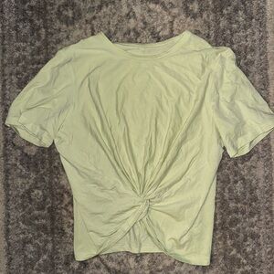 lululemon athletica Yellow Twist Front Tee